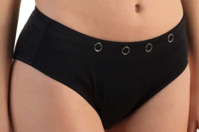ShowMe black briefs with silver rings