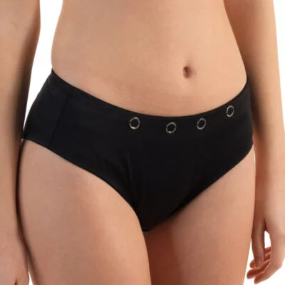 ShowMe black briefs with silver rings
